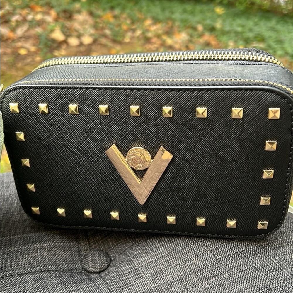 Valentino Orlandi, Crossbody Camera Bag, NWT, BLACK